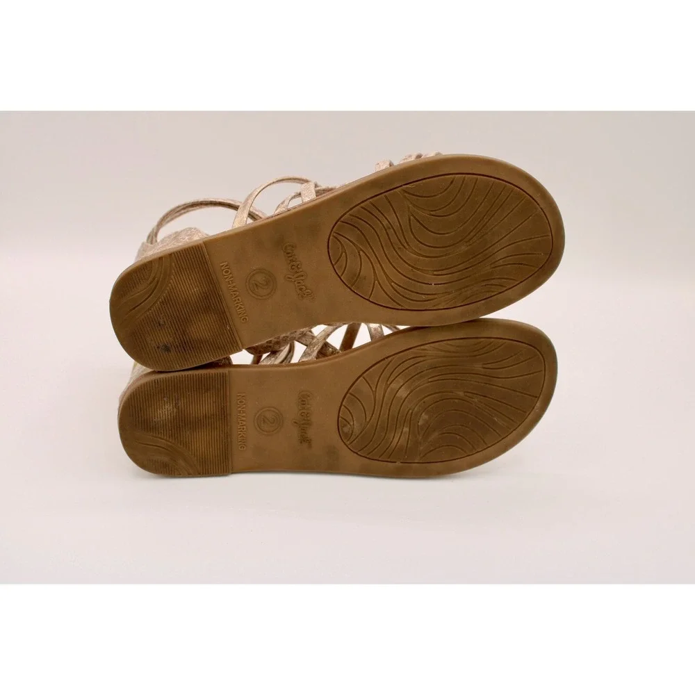 Cat & Jack‎ Gladiator Sandals Gold Size 2